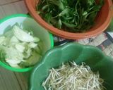 Foto langkah ke 1 dari resep Rujak kangkung, toge&daun turi.