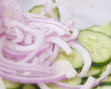 A picture of step 3 of Cucumber Salad.
