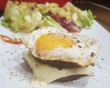 Pas rețetă Burger cu brânză și ou 2 fotografie