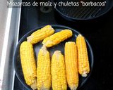 Foto del paso 4 de la receta: Mazorcas de maíz con chuletas "barbacoa"