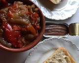 Foto del paso 1 de la receta: Chapata con esgarrat y anchoas