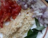 A picture of step 1 of Tomato Upma.