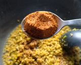 A picture of step 2 of Aloo chaap.