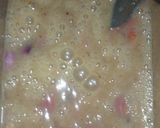 A picture of step 2 of Palm oil scrambled egg.