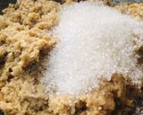 A picture of step 4 of Walnut,water chestnuts (shingada) flour halwa.