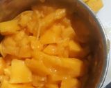 A picture of step 2 of Mango kheer.