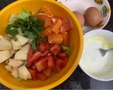Hình bước làm 1 của món 🥗 Salad rau quả 🍅🍊🍎 🥗