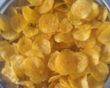 A picture of step 5 of Banana Wafers - Kerala style.