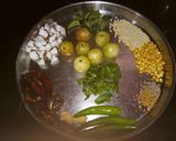 A picture of step 1 of Nellikai Chutney Rice.