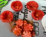Une image de l'étape 4 de Tomates roses à la provençale.