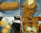 A picture of step 2 of Cheesy Rice Balls.