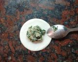 Foto del paso 3 de la receta: Capeletis caseros de espinaca y pollo a la crema de champignon