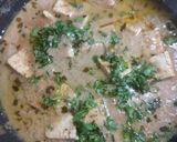 A picture of step 3 of Nawabi white paneer gravi.