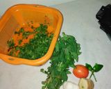 A picture of step 1 of Adrak lehsan chutney.