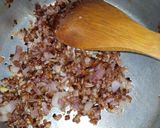 A picture of step 7 of Cabbage Qeema.