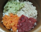 Foto langkah ke 1 dari resep BUBUR NASI SEMUR DAGING PUTIH. MPASI 7m+.