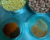 A picture of step 2 of Kulhard aloo chaat.