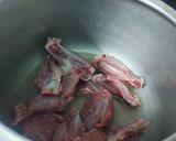 A picture of step 1 of Curry Leaf Pepper Chicken.