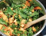 Spenótos-lencsés sütőtök curry recept fázis 3 fotója