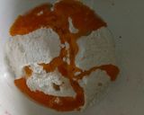 A picture of step 2 of Sweet colourful Custard mathari.