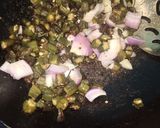 A picture of step 4 of Lady finger veg.