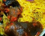 A picture of step 6 of Peppered kpomo.