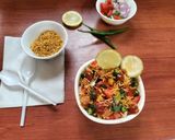 A picture of step 3 of Ghugni chaat.