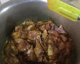 A picture of step 6 of Aloo chicken.