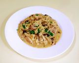 A picture of step 4 of Chicken & Mushroom risotto.