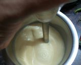A picture of step 1 of Khandvi.