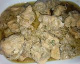 A picture of step 6 of White chicken karhai.