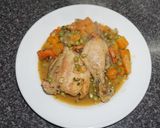 Foto del paso 4 de la receta: Pollo arvejado con zapalllo