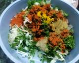 Cabbage, Onion and Spring Onion Pakoras recipe step 1 photo