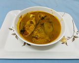 A picture of step 4 of South Indian fish curry.