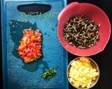 अंकुरित छोलिया(हरे चने) और आलू की सूखी सब्जी रेसिपी चरण 1 फोटो