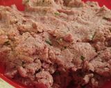 Foto del passaggio 1 della ricetta Polpette di carne ripiene con mozzarella senza uova