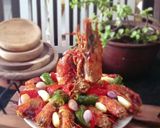 Foto langkah ke 5 dari resep Garlic Butter Shrimp Caramelized onion.