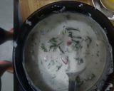 A picture of step 7 of Bharwa Masala Bhindi with Vegetable Raita - Dalgona Style.