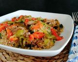 Foto del paso 11 de la receta Quinoa con brócoli y pimientos asados