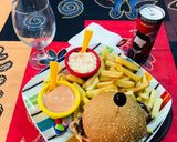 A picture of step 11 of Chicken buffalo burger meal.