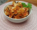 Foto del paso 6 de la receta Almejas con piñones y salsa de tomates secos