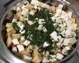 Une image de l'étape 8 de Salade surprise multicolore marinée au jambon cru.