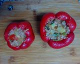 Foto del paso 14 de la receta Pimientos rellenos de carne y verduras con 3 quesos