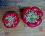 Foto del paso 14 de la receta: Pimientos rellenos de carne y verduras con 3 quesos