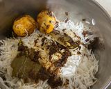A picture of step 4 of Egg biryani.