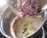 A picture of step 5 of Dal Pakwan.
