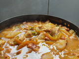 Estofado de pulpo con pepitona y pollo