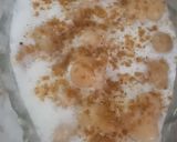 A picture of step 3 of Meethy dahi phulki.