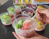 Foto langkah ke 8 dari resep Es Pisang Ijo 3 Rasa.