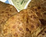 A picture of step 7 of Chicken chezzy Achari parhata.